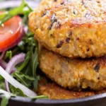 Receita de Hambúrguer vegetariano de grão de bico