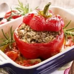 Receita de Pimentões recheados com quinoa
