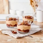 Receita de Tiramisu de Caramelo salgado com amêndoas